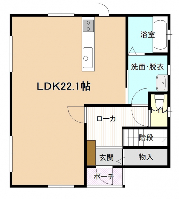 Ԏ}@LX22LDKBʒEߎɂ̓Lb`֑K