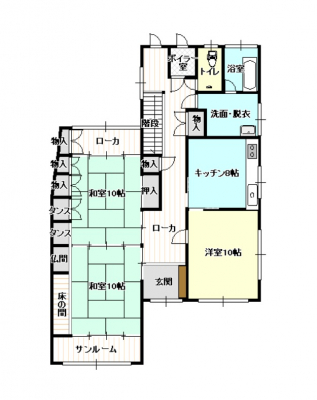 �Ԏ��}�@1�K�̗m���ƃT�����[���͓�����œ�������ǍD�ł��B