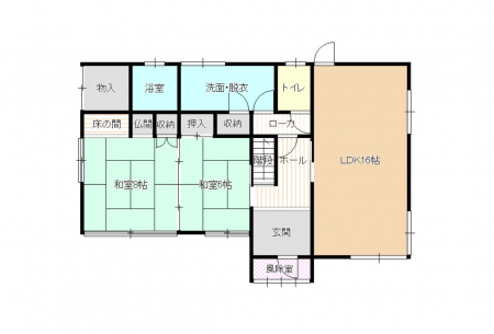 �Ԏ��}�@1�K��LDK�Ƙa��2����������܂��B