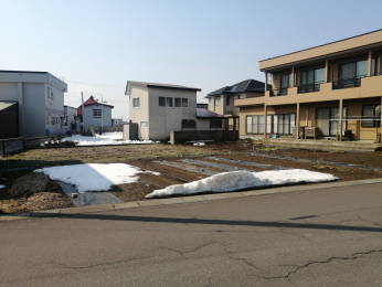 ���n�y�n�ʐ^�@�c�Ɋّ������̓y�n�B